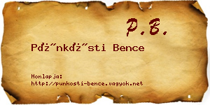 Pünkösti Bence névjegykártya